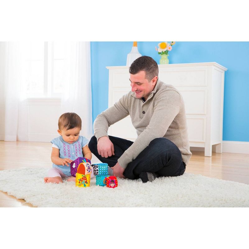 Lamaze Mix & Match Activity Blocks Baby Learning Toy