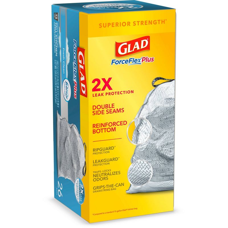 GreenPolly Drawstring Recycling Trash Bags - 13 Gallon - 20ct