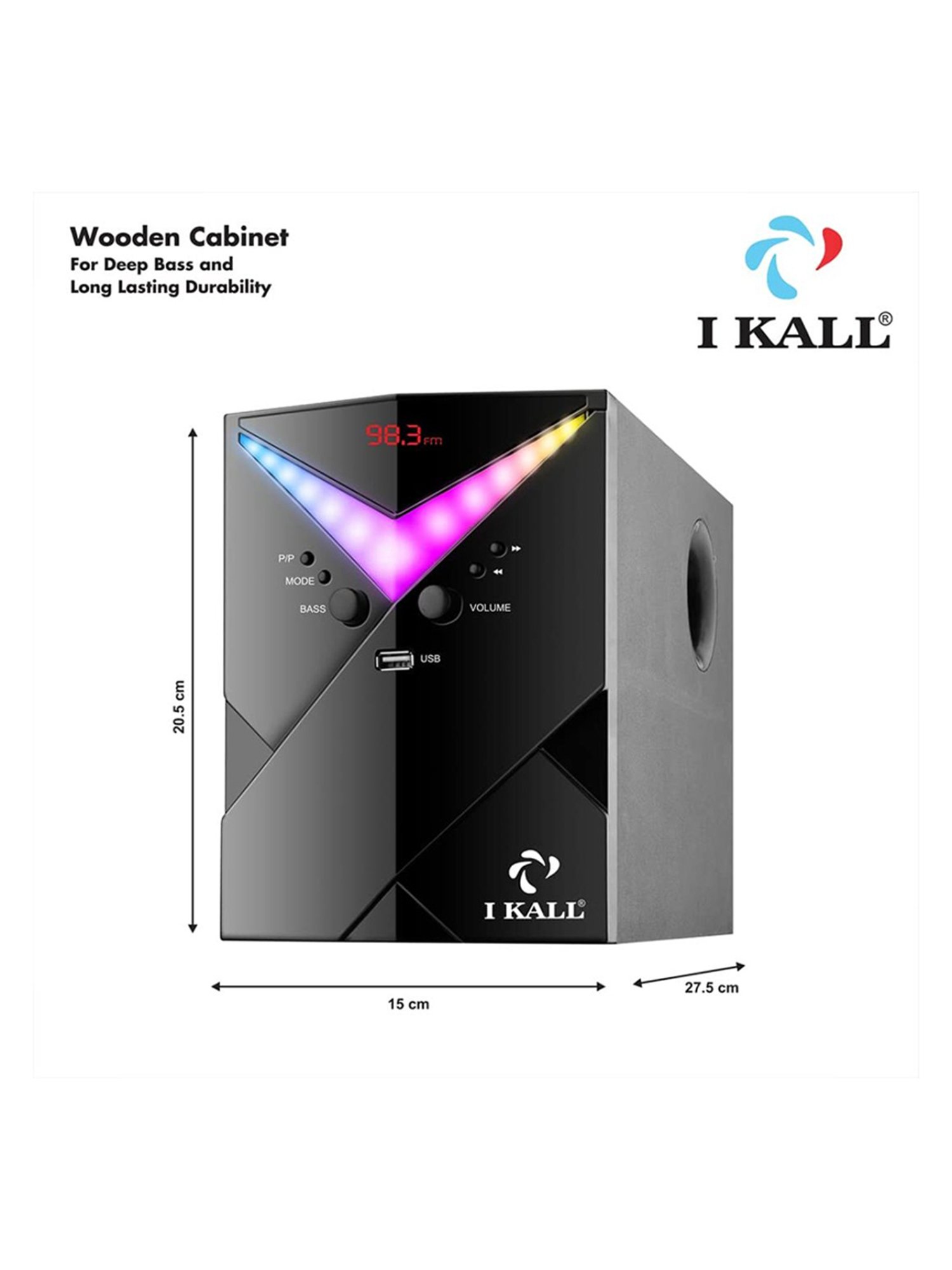 I Kall IK-444 5.1 Channel Home Theatre (Black)