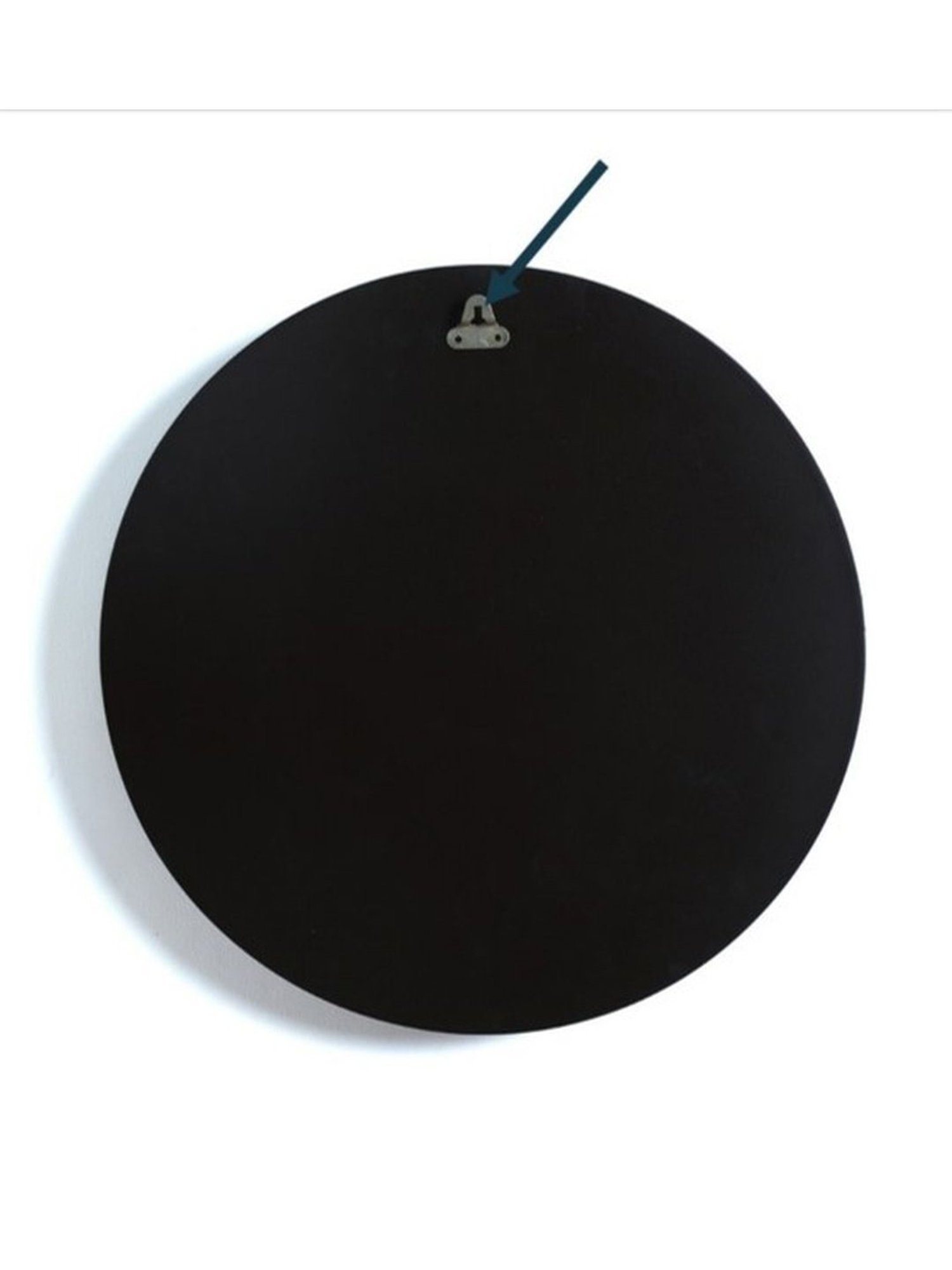 Crayton Black & White Round MDF Wall Hanging - Set of 1