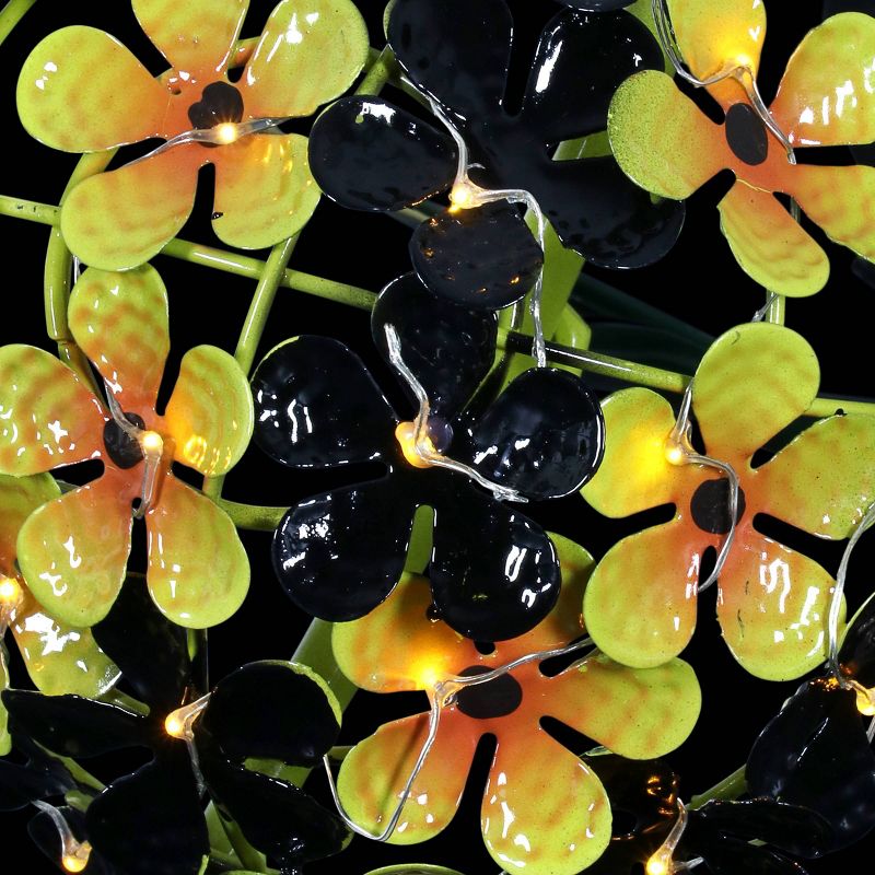 26.18" Metal Solar Bumble Bee Stake - Exhart