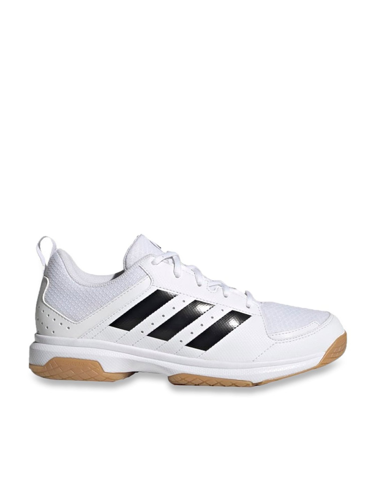 Adidas Women's Ligra 7 White Indoor Court Shoes