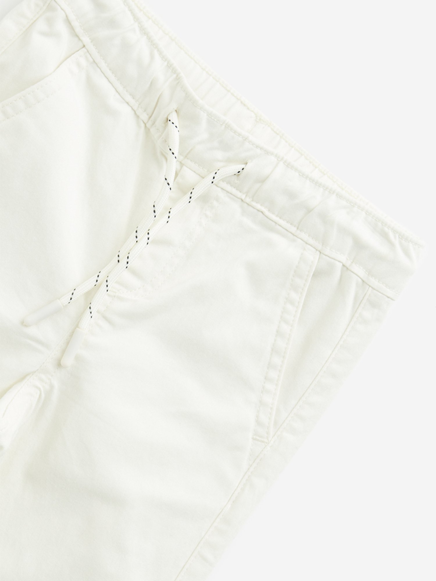 HOP Kids by Westside Taupe Solid Mid-Rise Cotton Blend Joggers