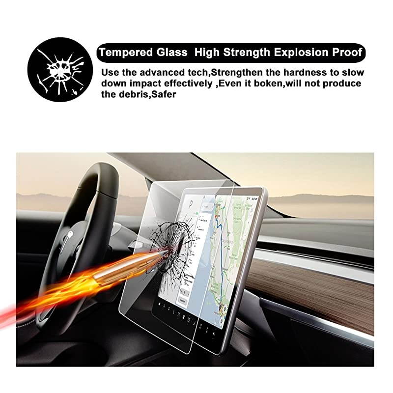 Model 3 Model Y 15quot Center Control Touchscreen Car Navigation Tempered Glass Touch Screen Protector P50 P65 P80 P80D Accessories 9H AntiScratch