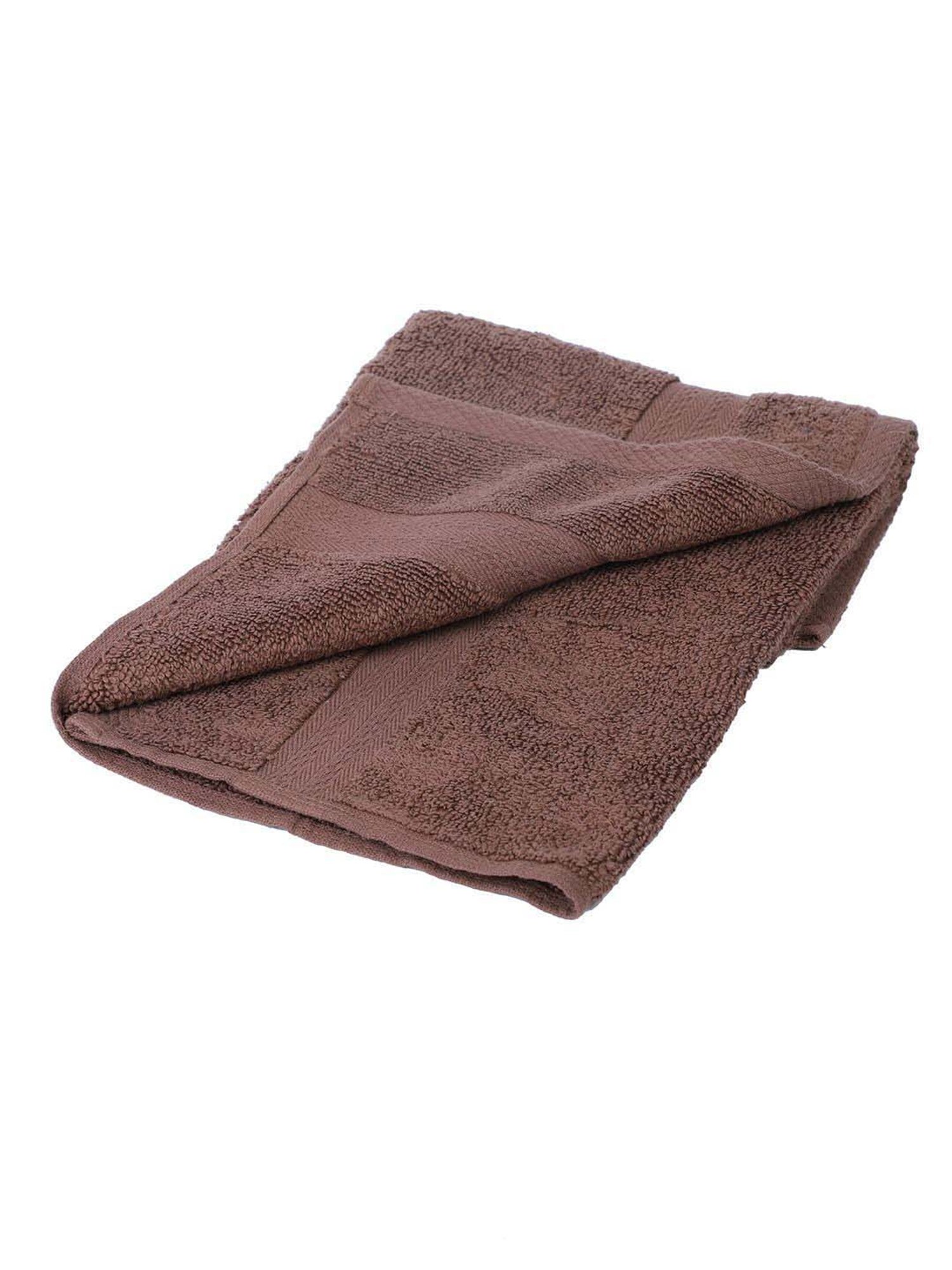 BIANCA Zero-Twist 100% Cotton Ultra-Fluffy Towels -4pc Hand Towel (paradiso) solid-chocolate