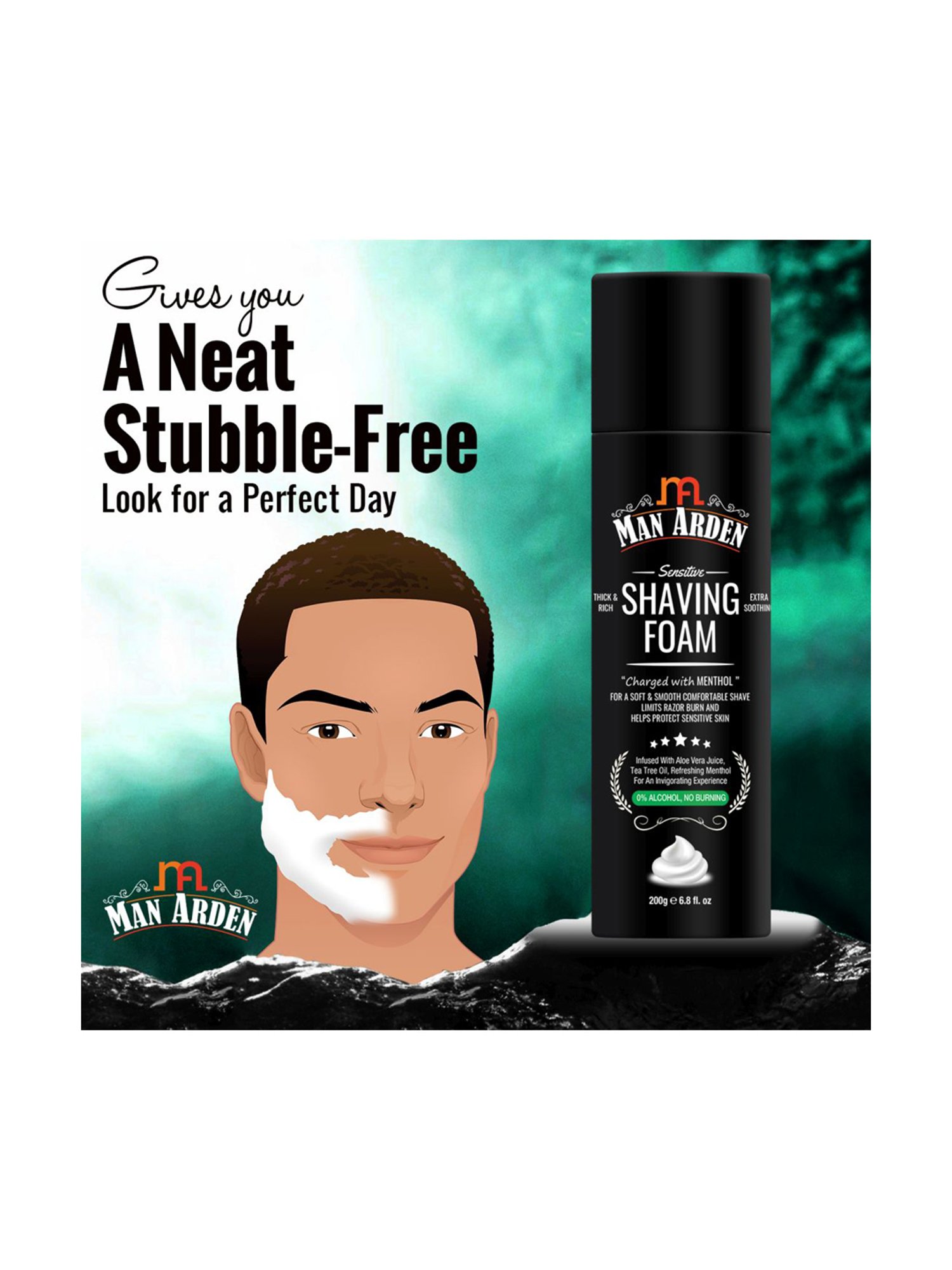 King C. Gillette Men's Beard and Face Wash with Coconut Water - 11.8oz