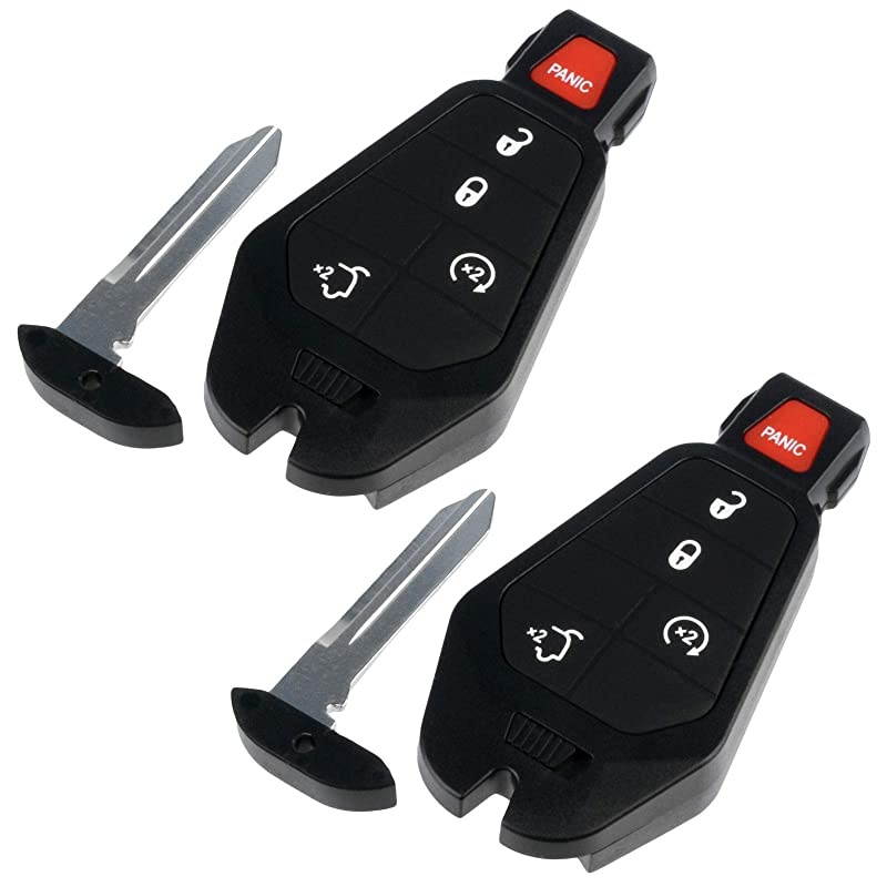 Fob fits Jeep Commander/Jeep Grand Cherokee less Entry Smart Remote (M3N5WY783X, IYZ-C01C), Set of 2