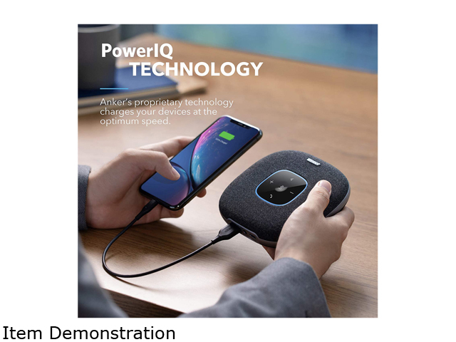 Anker PowerConf S3 Bluetooth Speakerphone with 6 Mics, Enhanced Voice Pickup, 24H Call Time, App Control, Bluetooth 5, USB C, Conference Speaker Compatible with Leading Platforms, Home Office