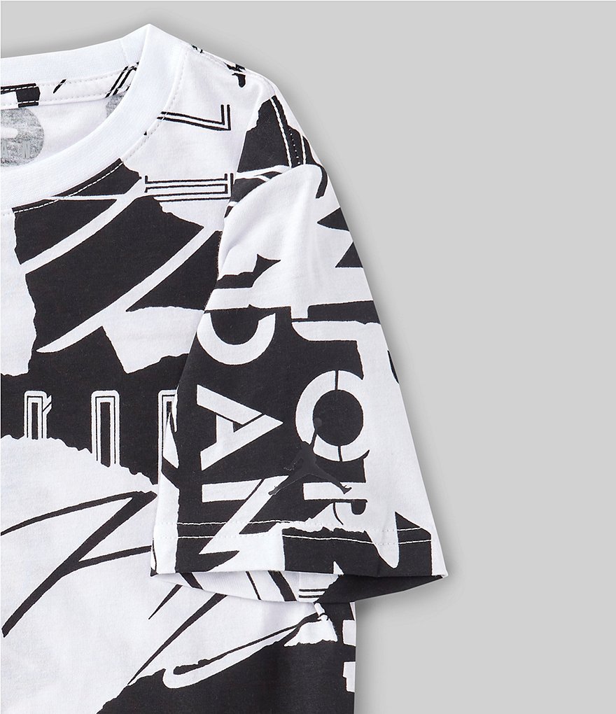 Jordan Big Boys 8-20 Short-Sleeve Flight Toss Printed Tee