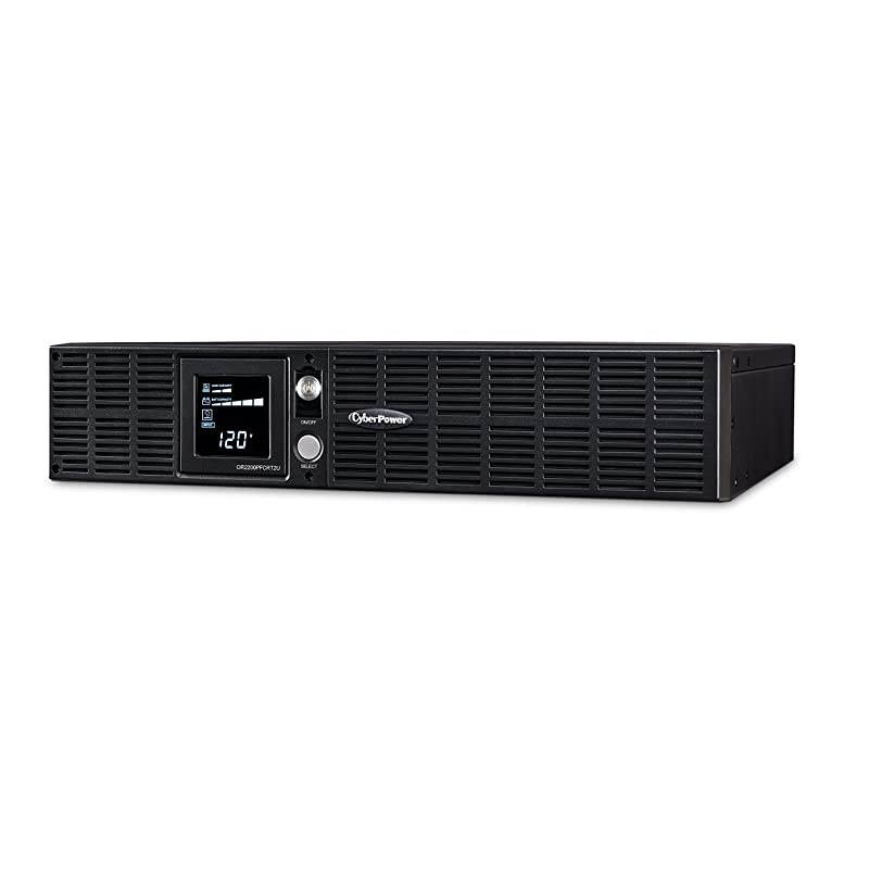 OR2200PFCRT2U PFC Sinewave UPS System, 2000VA/1540W, 8 Outlets, AVR, 2U Rack/Tower, Black