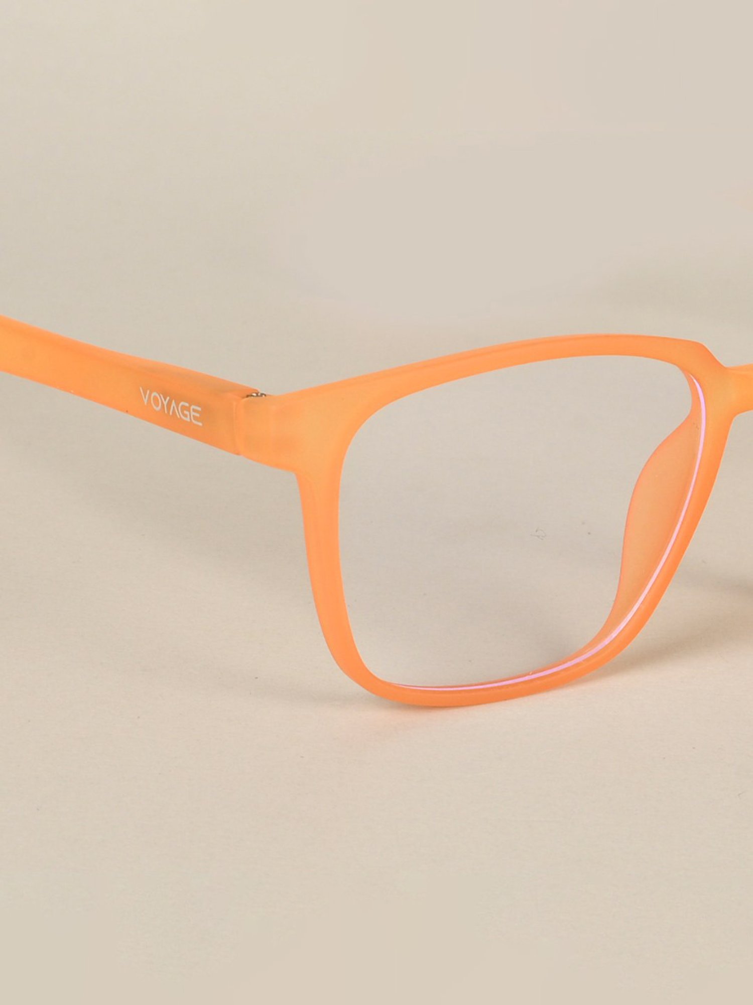 Voyage Orange Square Unisex Sunglasses