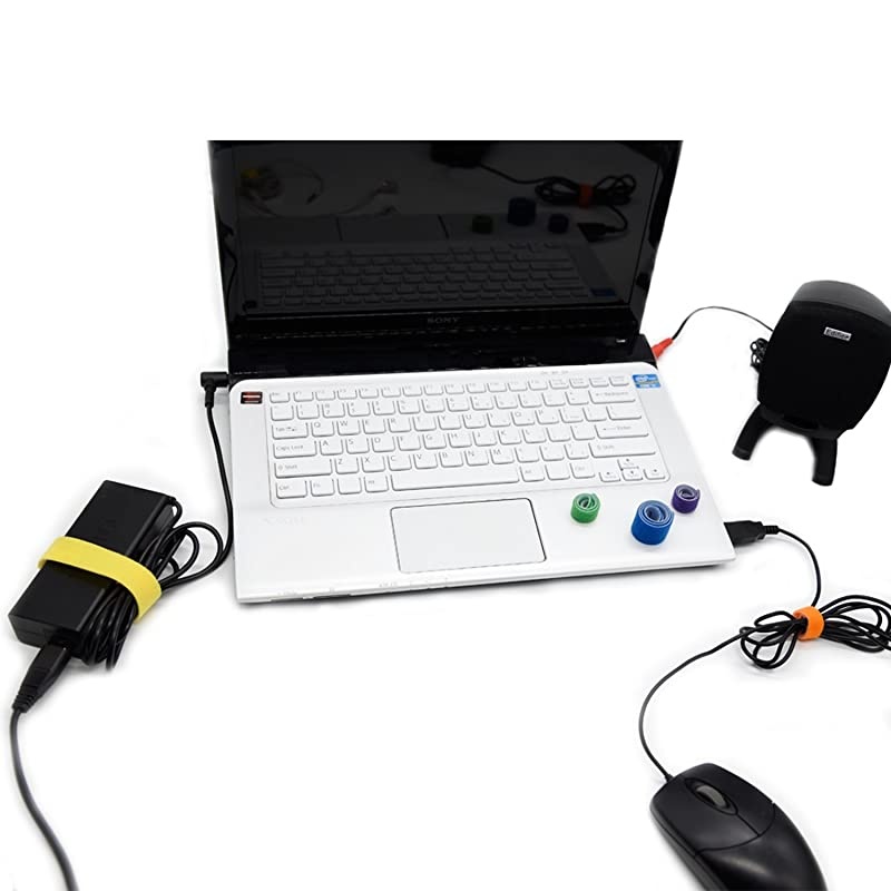 Reusable Fastening Cable Ties 60 Pcs 30 pcs 4 30 pcs 8 Microfiber Cloth Hook and Loop Cord Management Wire Organizer Straps Assorted Colors