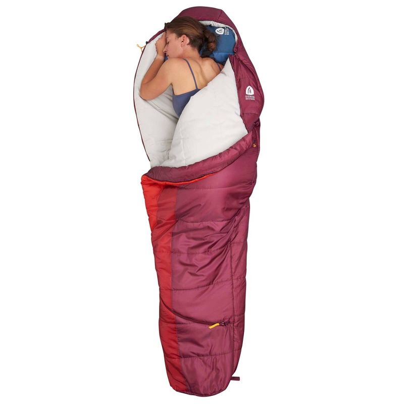 Sierra Designs Eldora 20 Degree Fahrenheit Mummy Sleeping Bag - Red