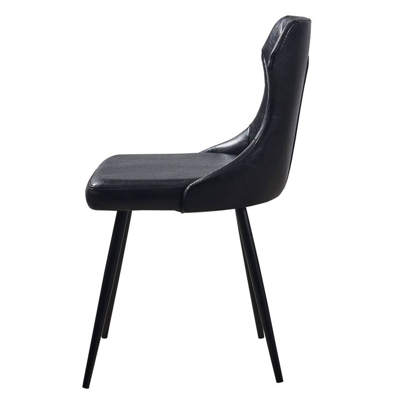 Finley Dining Chair with Metal Leg Black Finish - Versanora