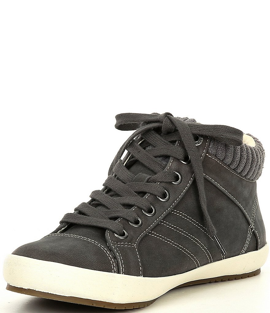 Taos Footwear Startup Hi-Top Vintage Lace-Up Sneakers