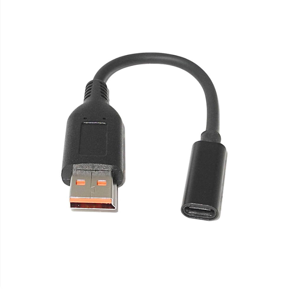 USB-C Type C Female to Special USB Tip PD Charger Power Cable for Lenovo Yoga 3 4 700 900 Laptops