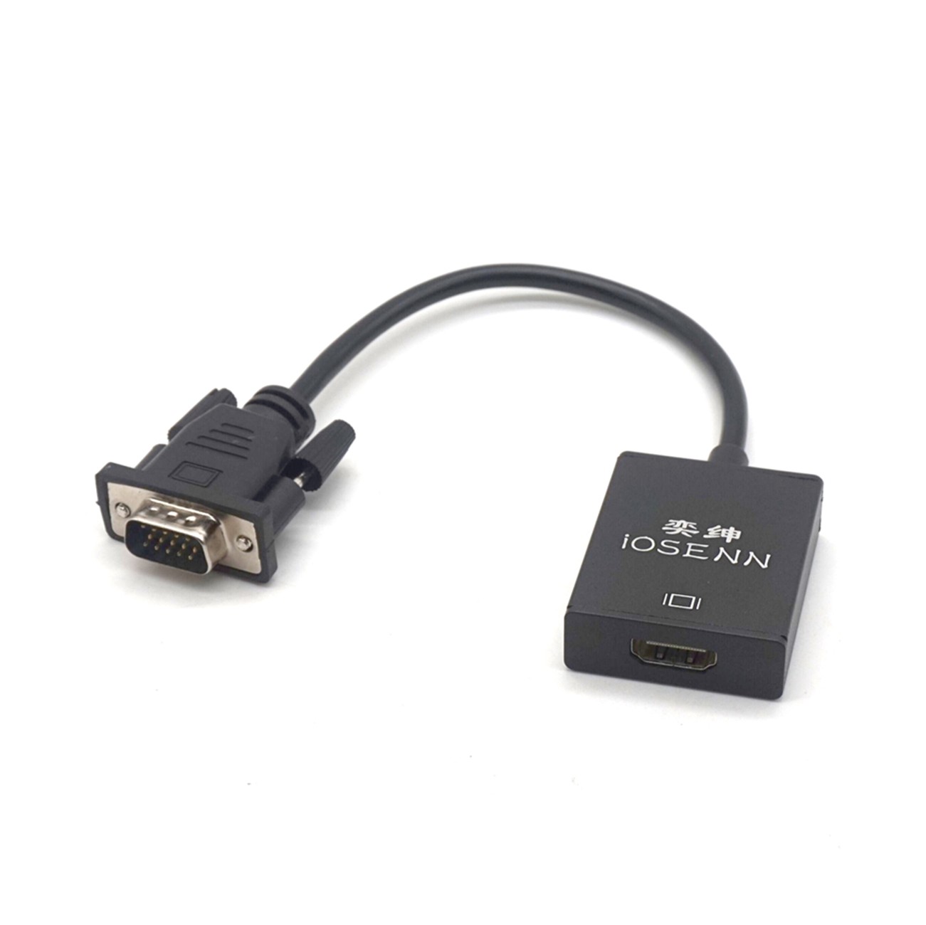 Plugadget VGA TO HDMI Male to Female Converter Cable 1080p HD High Resolution with Audio output Adapter for PC Laptop Projector