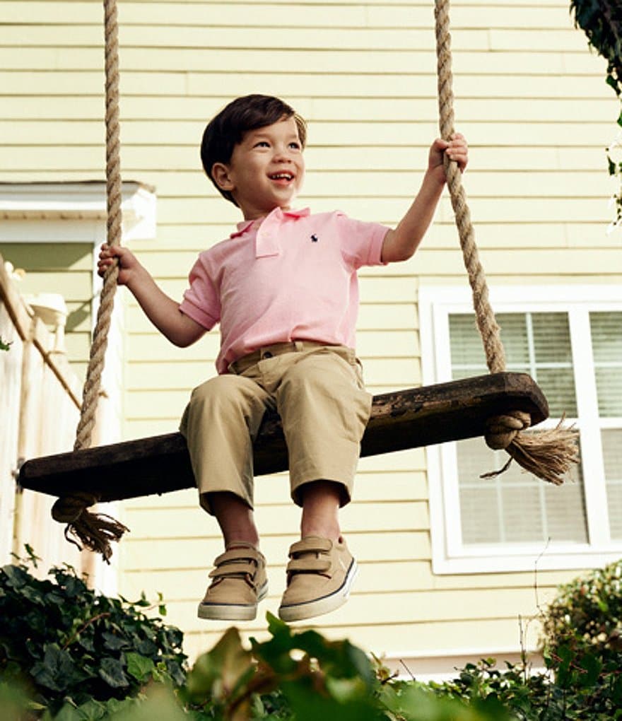 Nautica Big Boys 8-20 Short-Sleeve Vertical Logo Polo