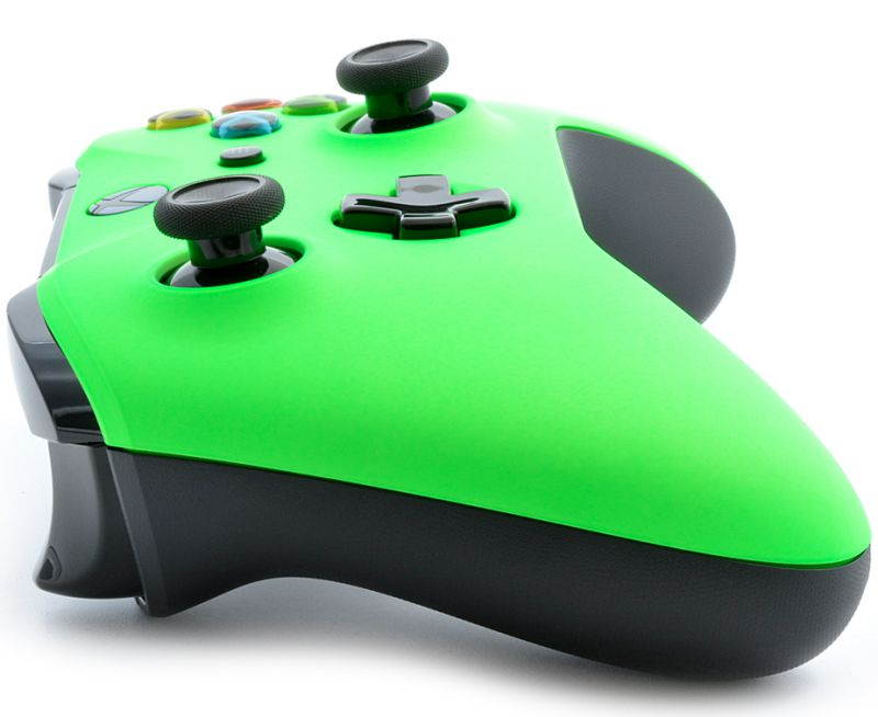 "Soft Touch Neon Green" Xbox One S UN-MODDED Custom Controller Unique Design (with 3.5 jack)