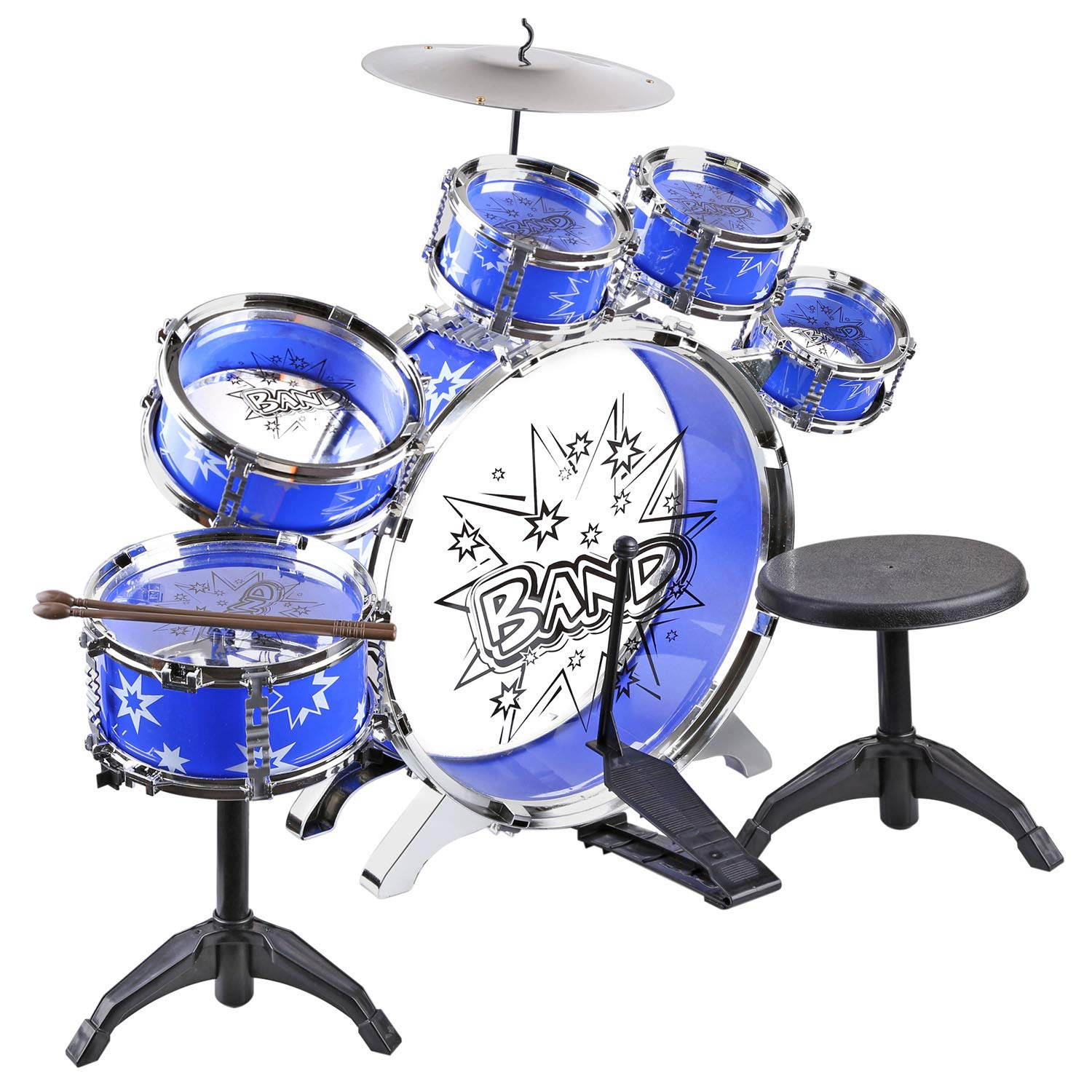 Urban Kit Kids Musical Drum Instrument Set Blue UK-PS75A-BLU