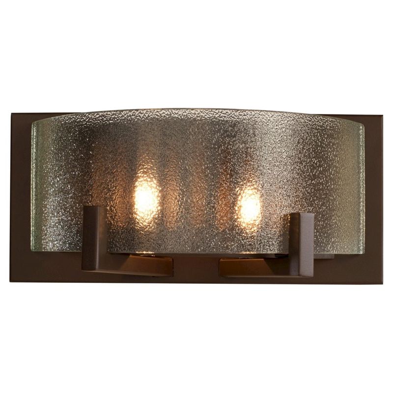 5" Firefly 2 Light Bath Vanity Warm Bronze Finish/Micro-Texture Glass - Varaluz