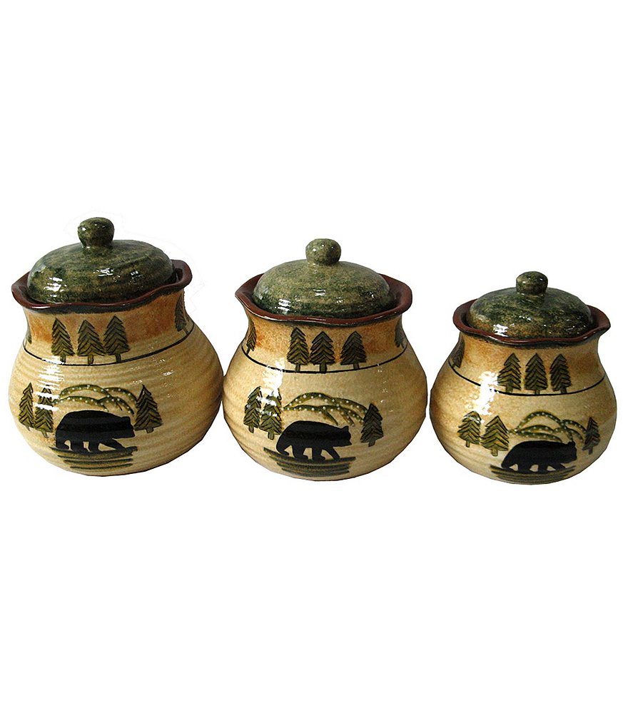 HiEnd Accents Bear 3-Piece Canister Set