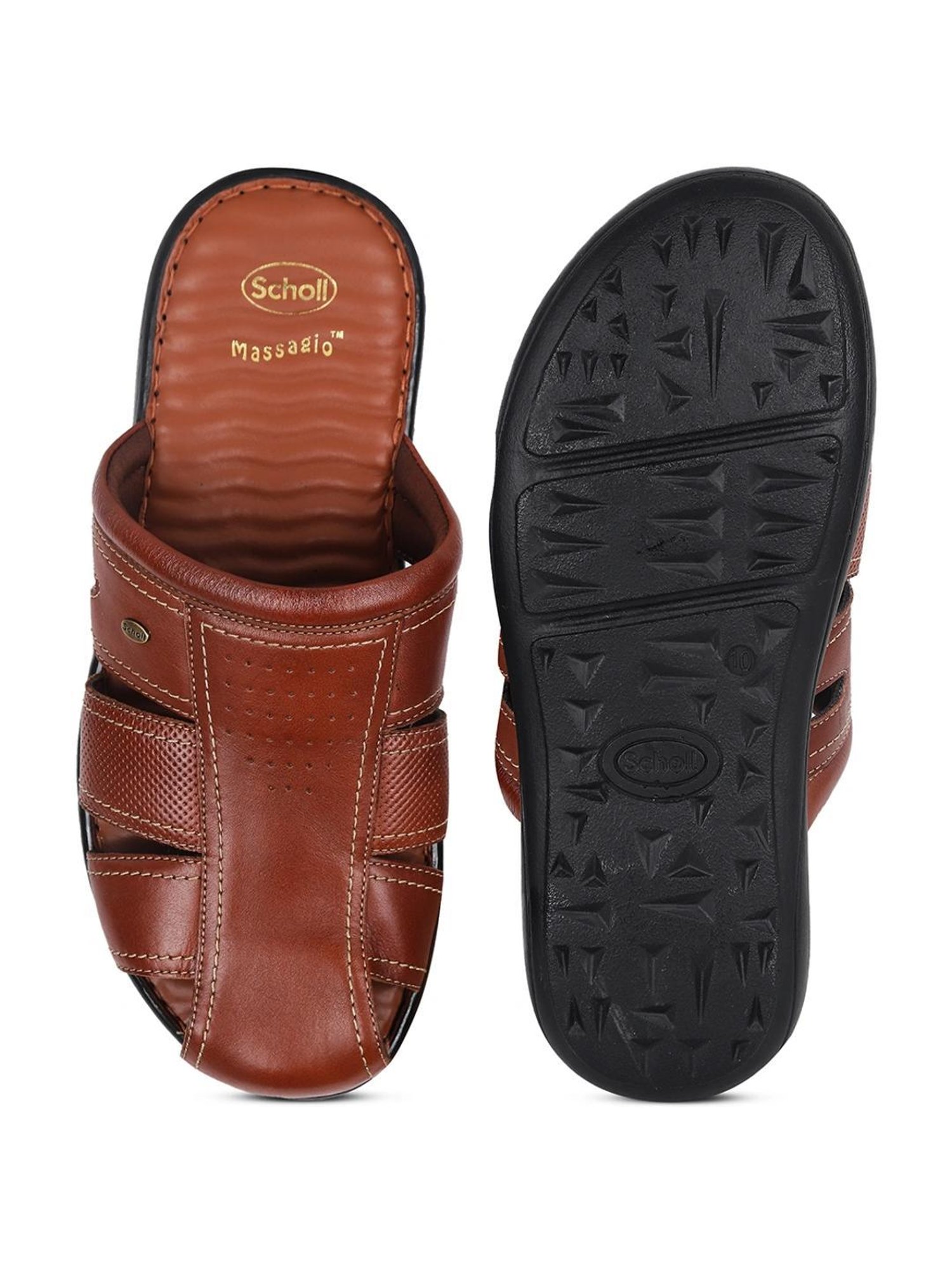 Scholl by Bata Men's JADE NEW Tan Casual Sandals