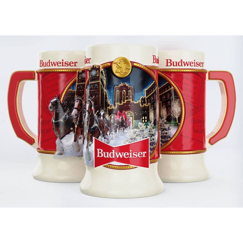 Budweiser 20oz Ceramic Holiday Stein