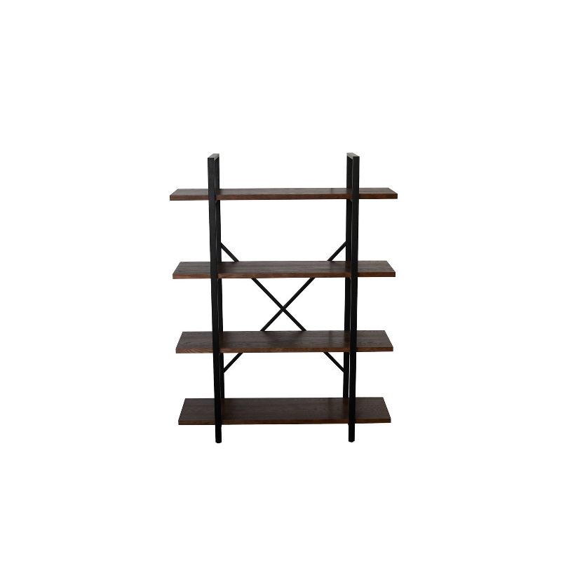 54.9" Graham 4 Shelf Etagere Bookshelf Walnut Brown - Summerland Home