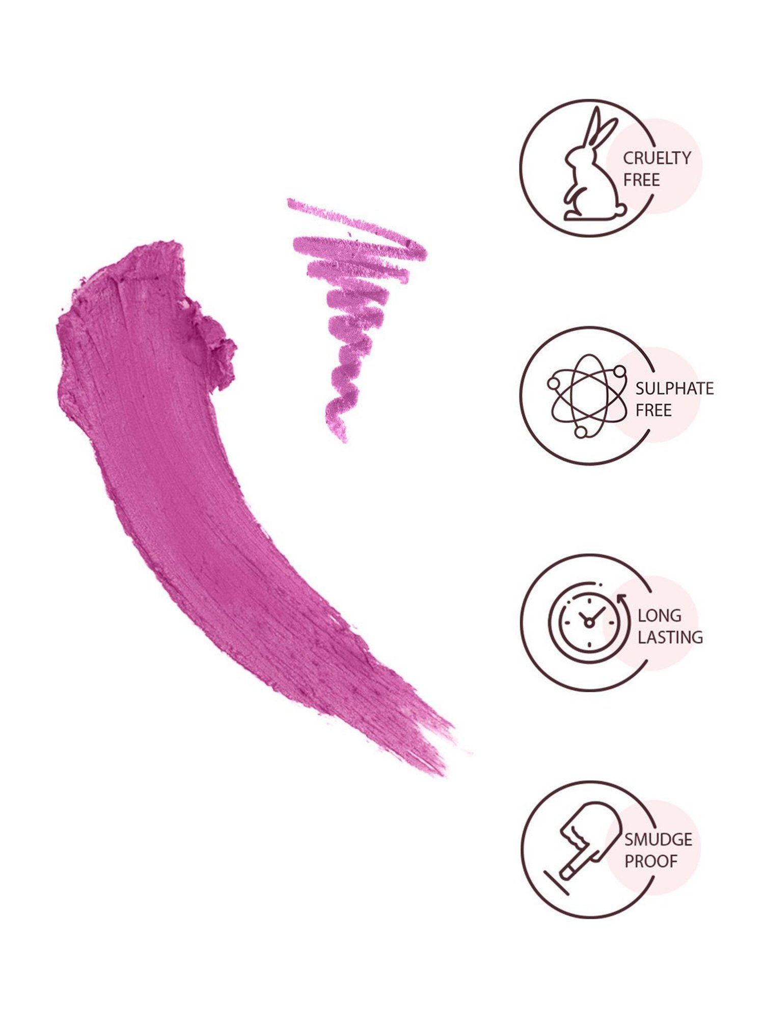 StarStruck By Sunny Leone Intense Matte Lip Color & Lip Liner Purple Taffy