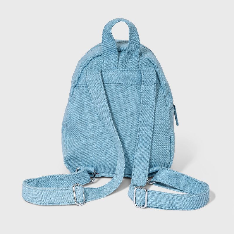 Toddler Girls' Rainbow Denim Backpack - Cat & Jack™ Blue
