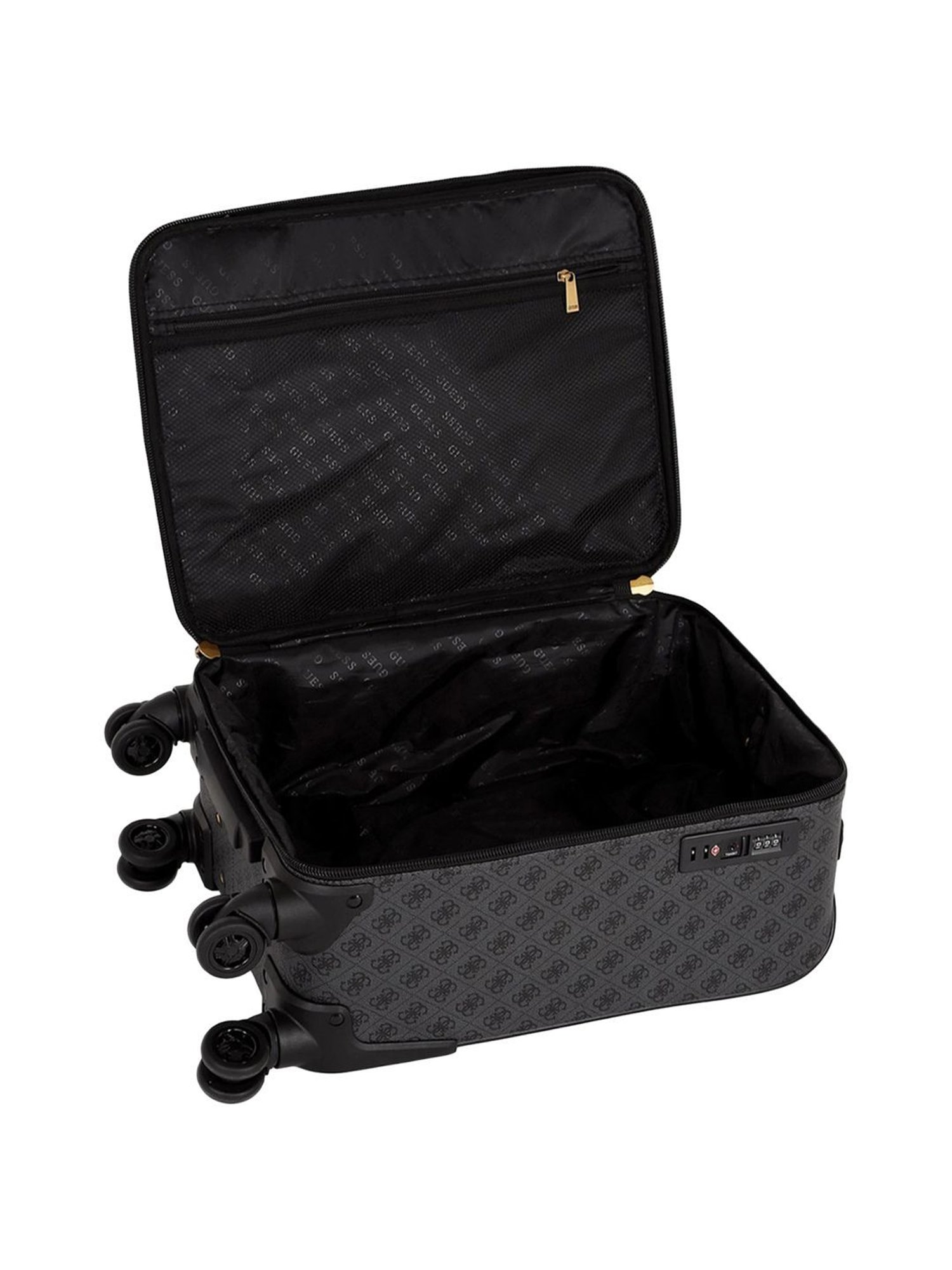 Guess Coal 8 wheels Small Soft Cabin Trolley Bag