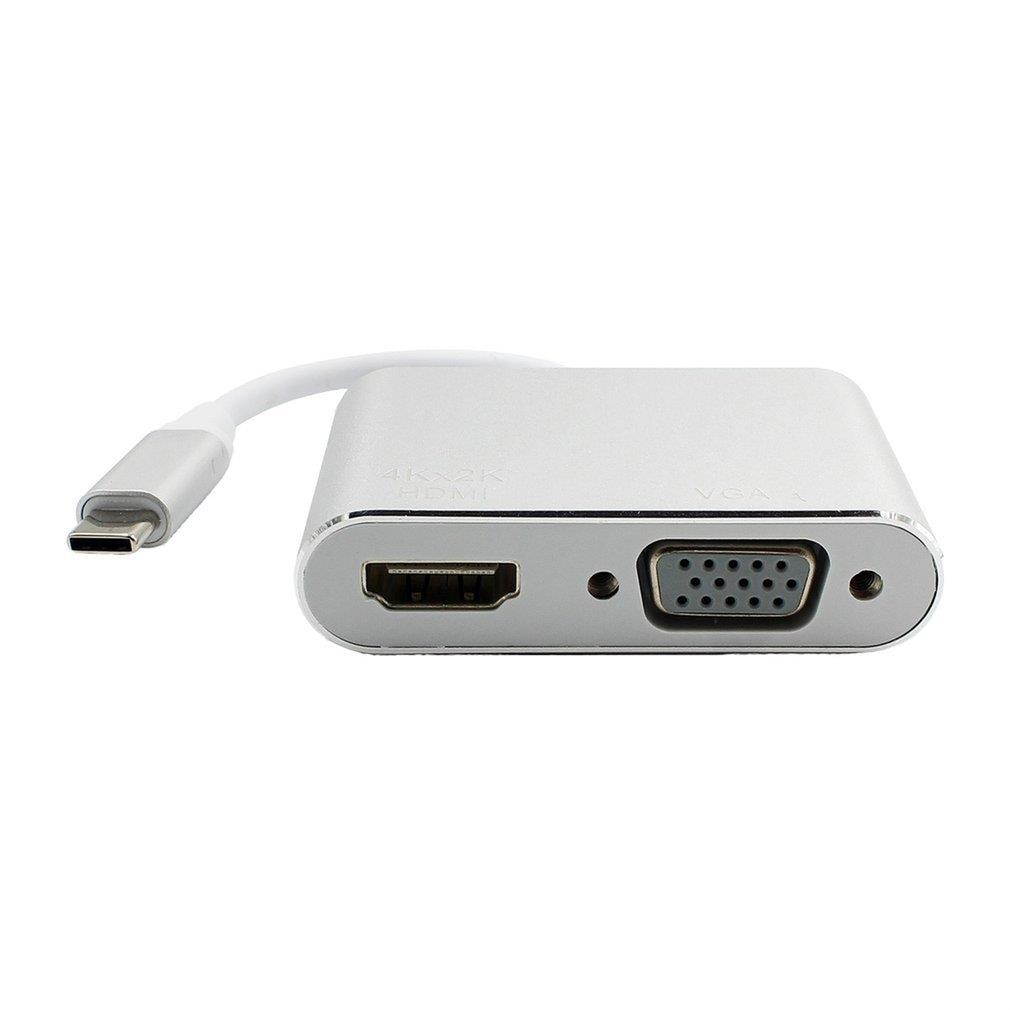USB-C 3.1 Type C to HDMI VGA Adapter For HDTV For Macbook USB-C Converter