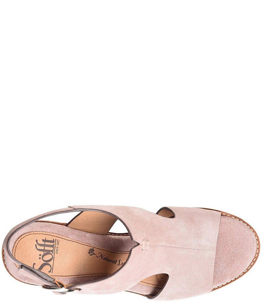 Sofft Maben Suede Slingback Block Heel Sandals