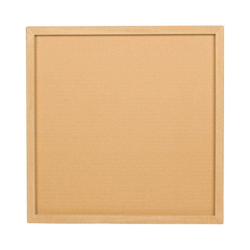 Juvale Cork Bulletin Board with Push Pins, Silver Chevron Wall Decor 15.7 x 15.7 in