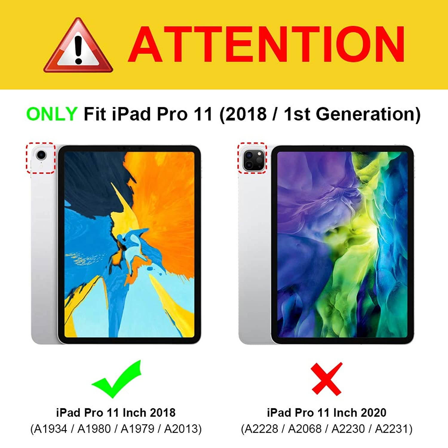 Fintie Keyboard Case for iPad Pro 11&rdquo; 2018 [Supports 2nd Gen Pencil Charging Mode] - Slim Shell Stand Cover with [Secure Pencil Holder] Magnetically Detachable Wireless Bluetooth Keyboard, Black