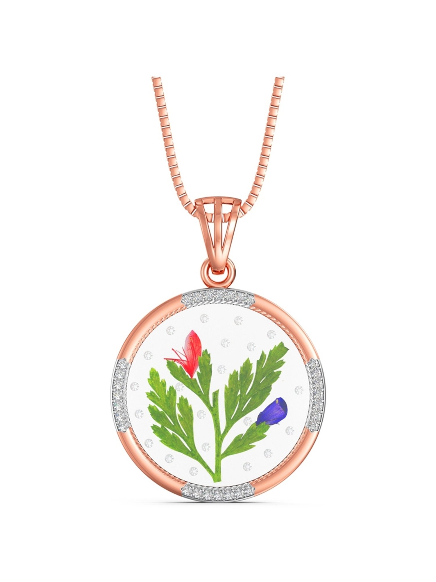 Joyalukkas 18k Gold Shimmer Diamond Pendant