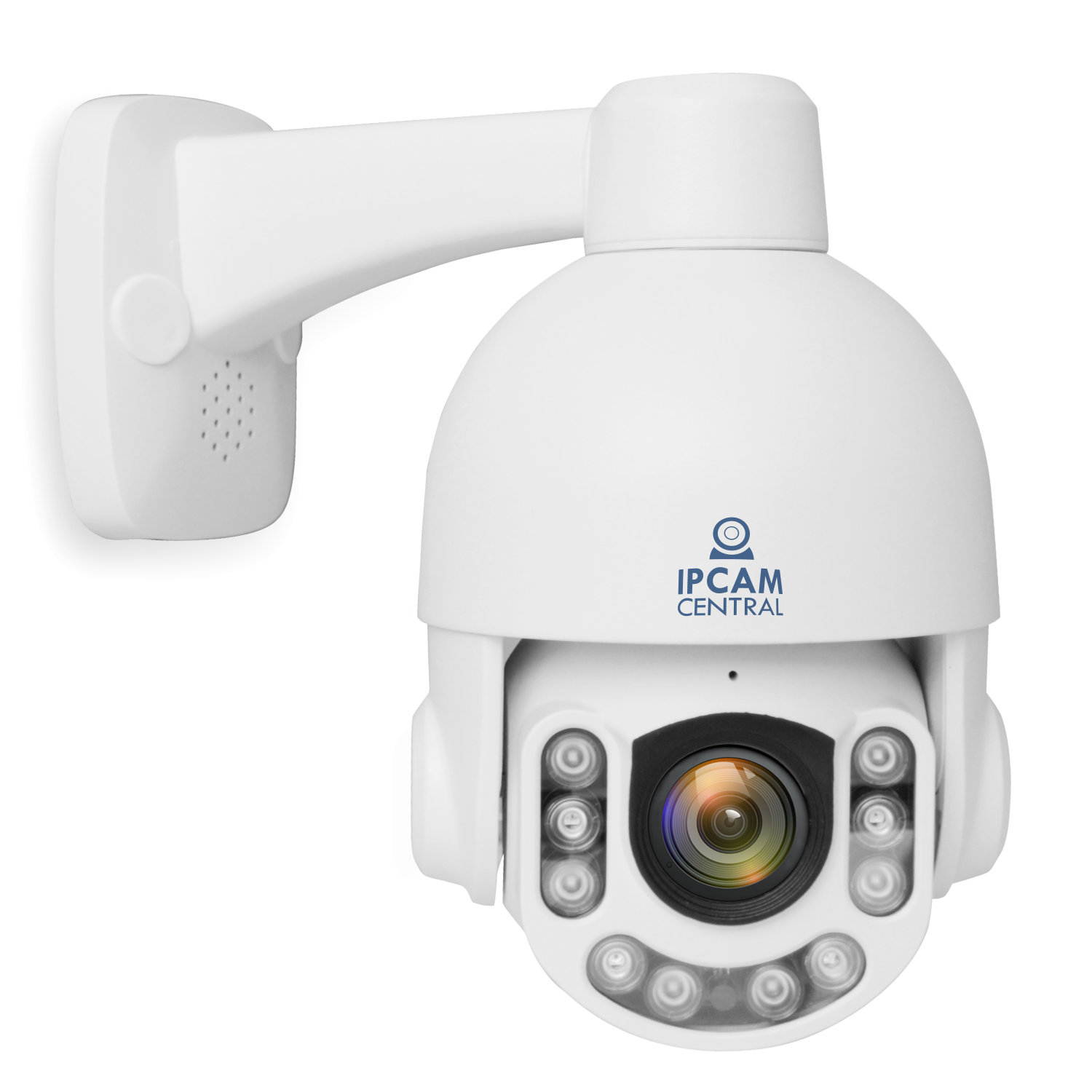 IPCC-5080E Mini HDPro V1 - 5x Optical Zoom, HD 5.0 Mega Pixel, POE, Plug and Play, Outdoor Metal Dome PTZ IP Camera, Startlight and IR Nightvision,  2 Way Audio, Blueiris Compatible