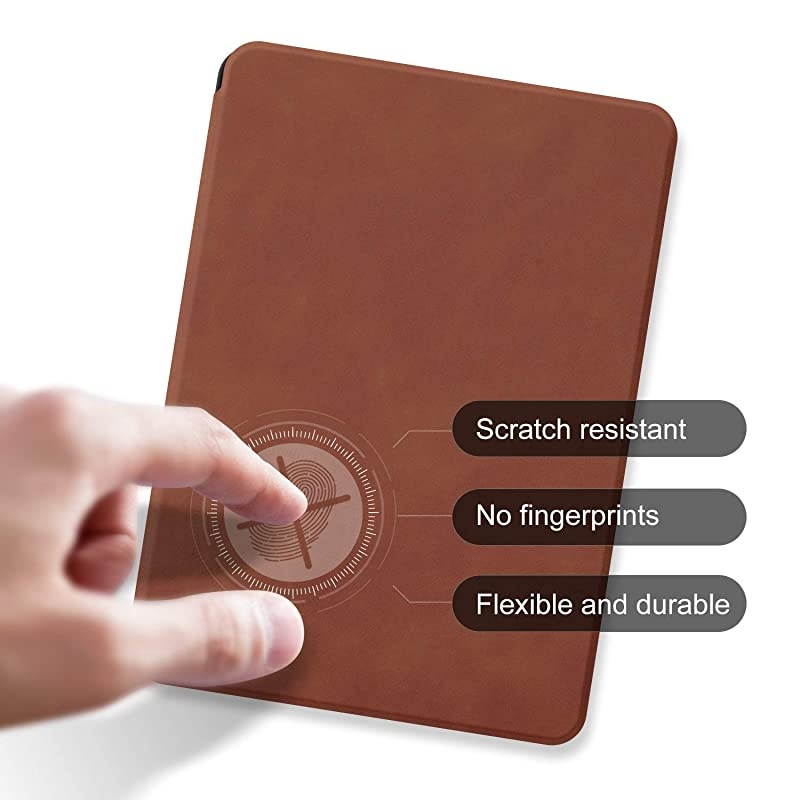 Skin Touch Feeling Case for Kindle Paperwhite 2018 Durable Soft Artificial Leather Cover with Auto WakeSleep Fits  The Latest Kindle Paperwhite Case 10th Generation2018K10 Brown