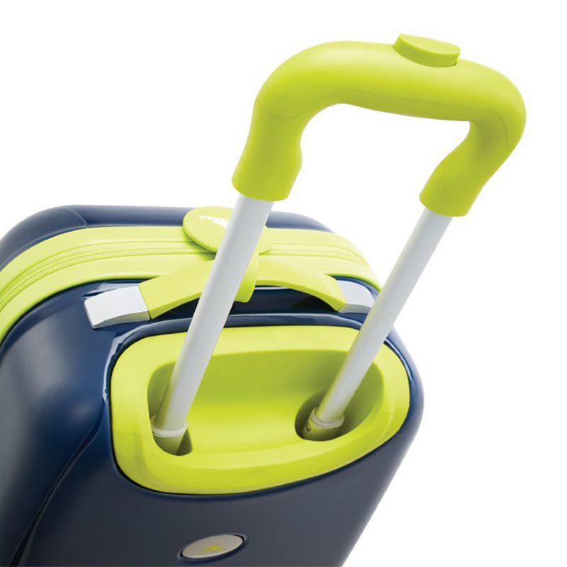 High Sierra Teddy Buddy 2 Piece Luggage Set with Wheels on Hard Rolling Suitcase & Carry Backpack Bag for Boy or Girl Toddler Kids Travel, Blue