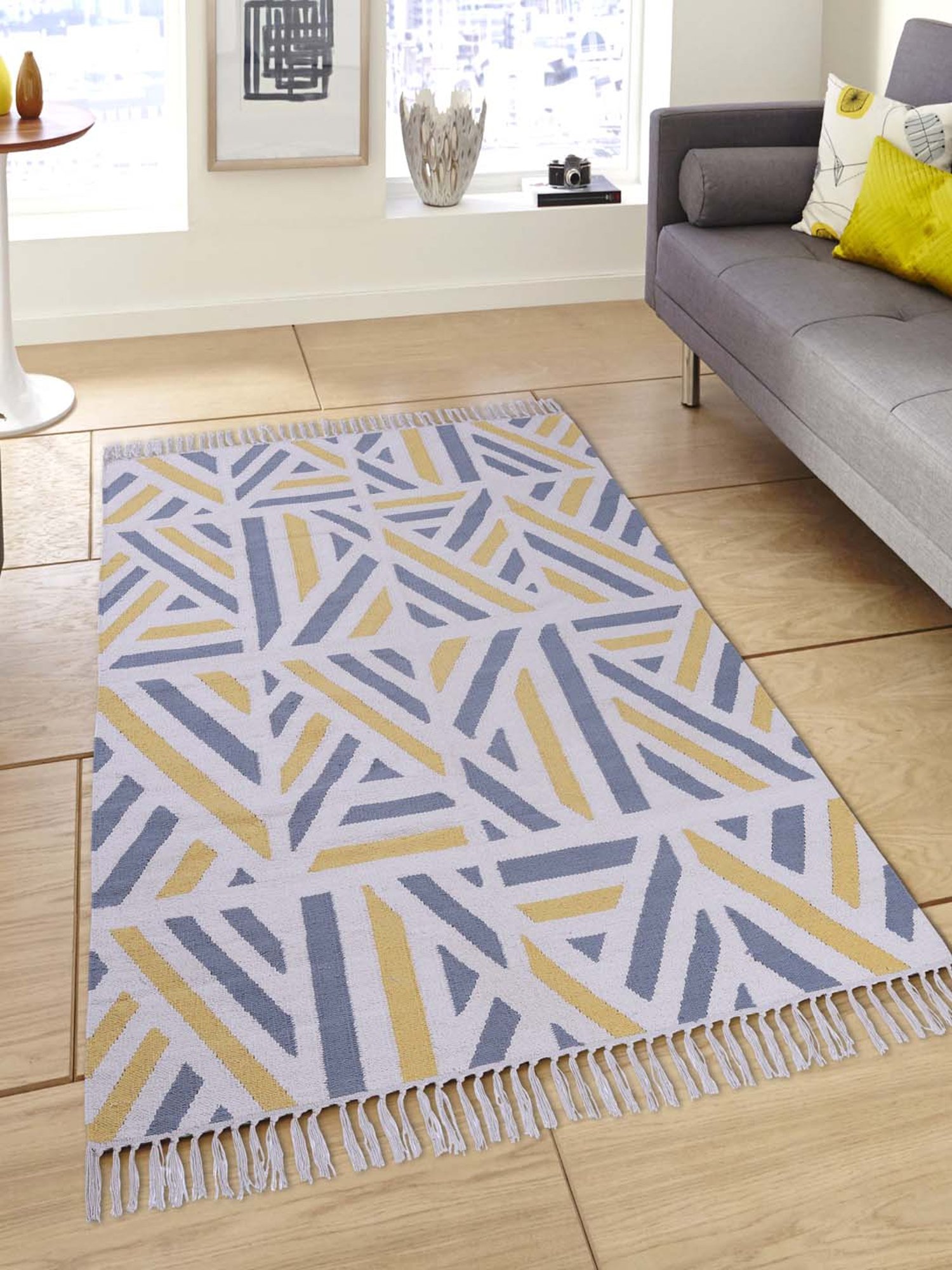 Pequra Multicolored Cotton Floor Covering Talia Rug