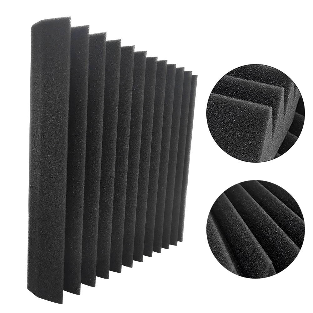 12 PACK 12"X12"X1" Acoustic Foam Panel Wedge Studio Soundproofing Wall Tiles