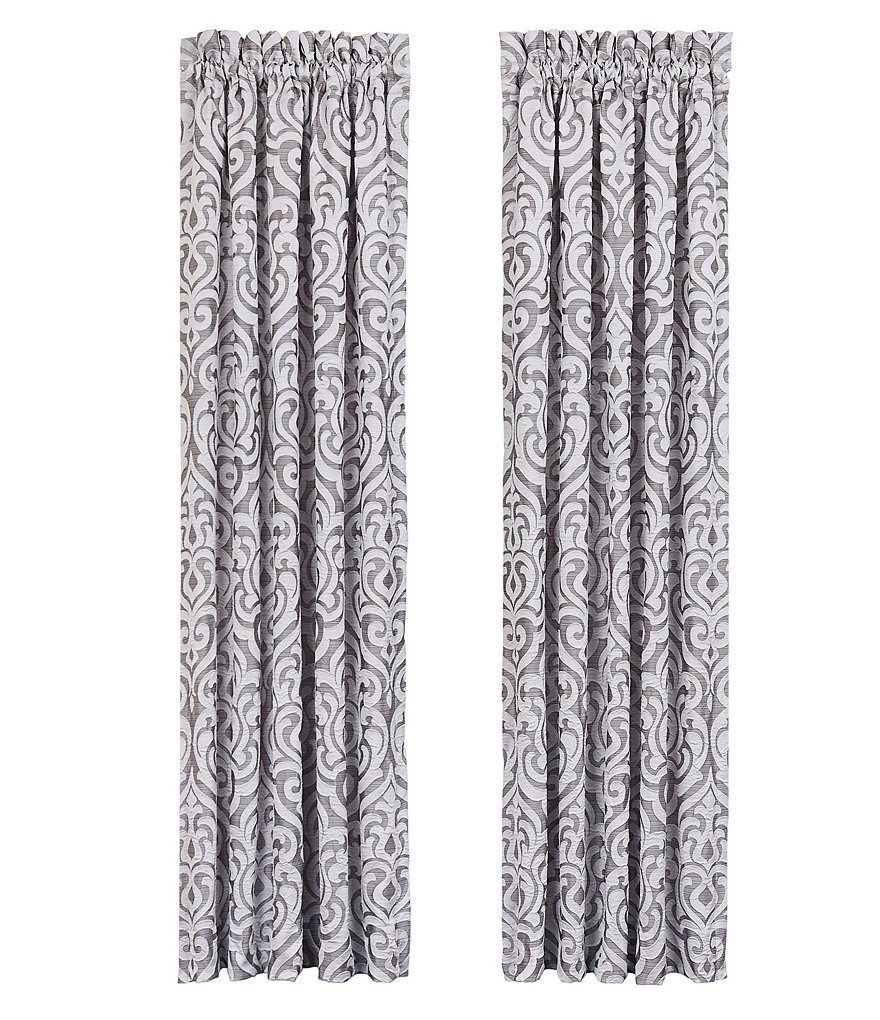 J. Queen New York Luxembourg Silver Window Treatments