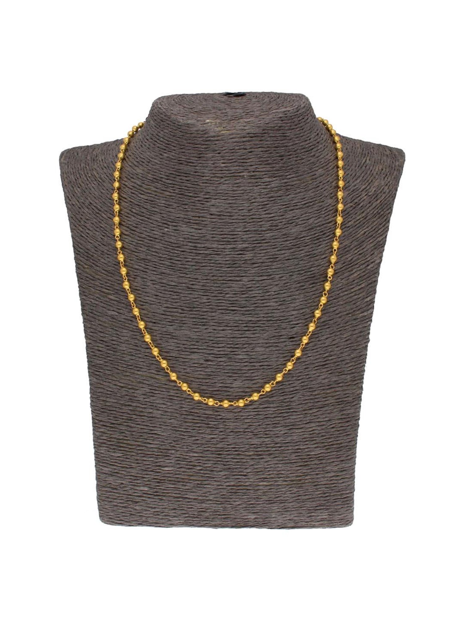 Sri Jagdamba Pearls 22k Gold Chain for Women