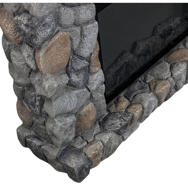 Rosemark 3 Door Media Credenza TV Stand for TVs up to 66" Gray - Treasure Trove Accents