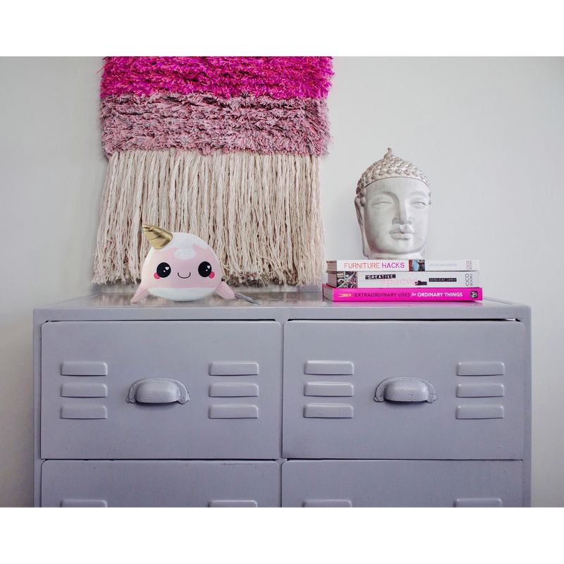 Seven20 Glitter Galaxy 6-Inch Ice Cream Cone Horn Pink Narwhal Collectible Plush