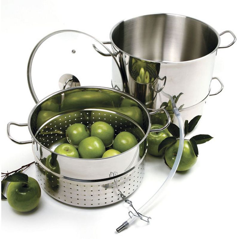 Norpro Stainless Steel 4 Piece Steamer and Juicer Pot
