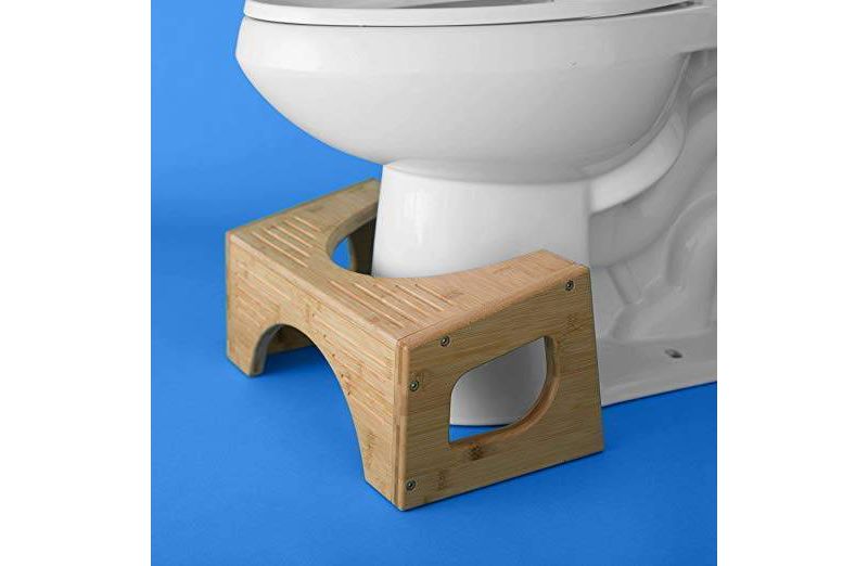 7"/9" Two in One Bamboo Toilet Step Stool Brown - Squatty Potty