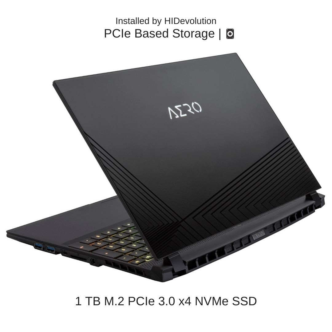 [2021] HIDevolution Gigabyte AERO 15 OLED KD-72US623SP 15.6" UHD AMOLED, 2.3 GHz i7-11800H, RTX 3060, 32 GB 3200MHz RAM, 1 TB PCIe SSD