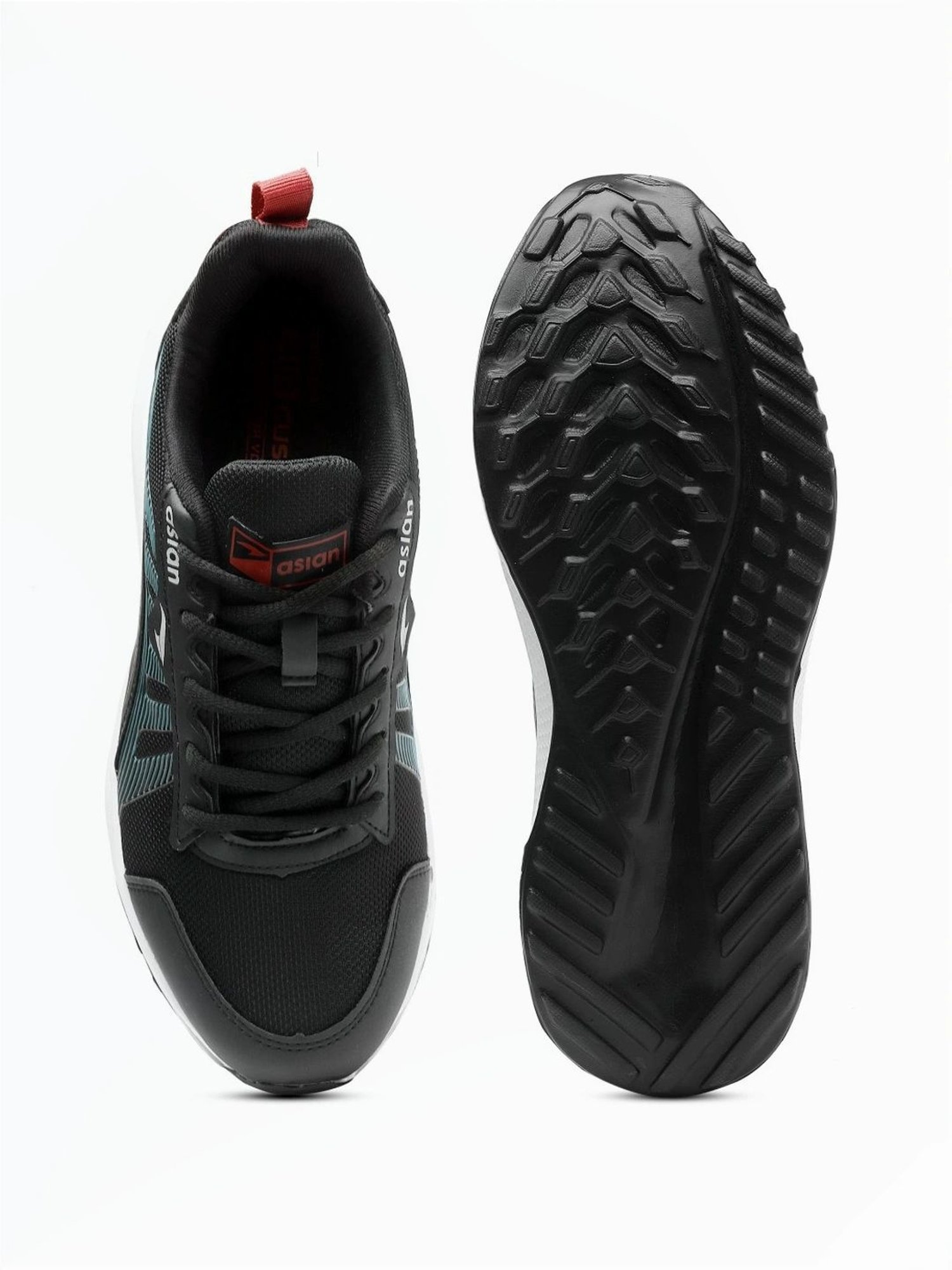 Asian Men's Black Running Shoes